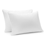 Set 2 Almohadas Tipo Hotelera Funda Blanca 70x50 Tuacol