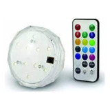 Pack X4 Luz Led Sumergible Rgb Pileta Con Control 12 Colores