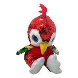 Peluche Guacamaya Con Lentejuelas Reversibles