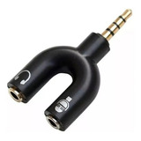 Adaptador Splitter Headset Fone Microfone P2 X P3 Áudio