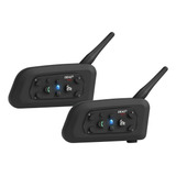 Intercomunicador Bluetooth Ejeas V6 Pro 1200 Mts Pack X2 