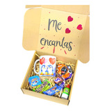 Caja Kit, Me Encantas, Taza Pingüinos Pareja, 11oz, Love