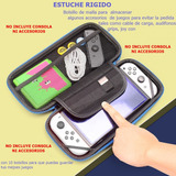 Estuche Rigido Nintendo Switch Siliconas Y Vidrio Oled