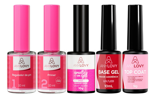 Kit Esmaltação Em Gel - Anylovy Escolha Seu Esmalte