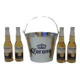 Frapera Balde Cerveza Corona Original Bucket + 4 Porrones 