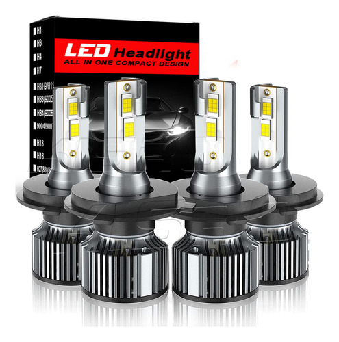 Kit De Focos Led H4/9003 Para Renault Sandero 2010-2017