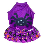 Roupas Cães Cachorro - Fêmea - Halloween Dona Aranha - Pet