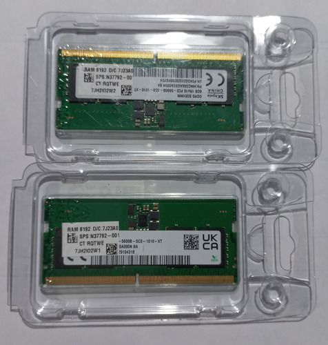 Memoria Ram Ddr5 16gb 5600 Sk Hynix Notebook (2 Uni 8gb)