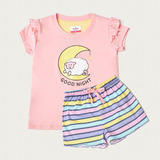 Pijama Corto Kids Girls Jersey Morado 66228