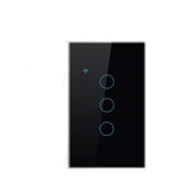 Interruptor Luz Wifi Compatible Con Google Y Alexa 3 Botones