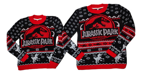 Sueter Navideño Jurassic Tematico Ugly Sweater