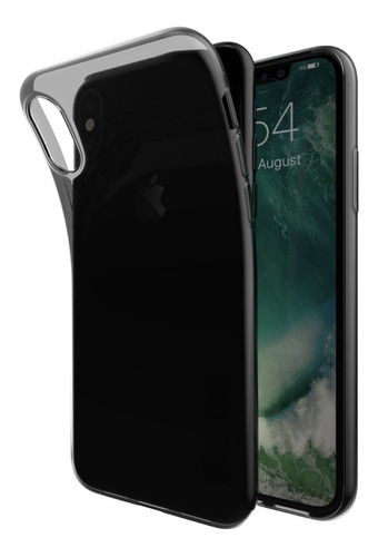 Capa Case Transparente Para iPhone X Xs Capinha + Película V