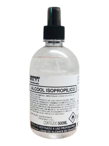Álcool Isopropilico 99,9% 500ml Limpeza De Placa - Spray