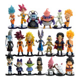 Kit 20 Juguetes Muñecos Dragon Ball Z Super Goku, Vegeta,etc