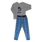 Pijama Para Niño Talla 4 6 8 10 12 14 16 Manga Larga Algodon