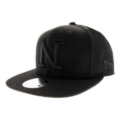 New Era Gorra Snapback 9fifty Black On Black Color Negro Diseño De La Tela Liso | Meses sin interés