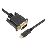 Cable Tipo C A Vga C, Convertidor Portátil Usb De 1,8 M Y 10