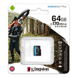 Memoria Micro Sd Kingston Canvas Go! Plus, 64gb /v /vc