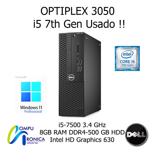 Dell Optiplex 3050 Sff Intel Core I5 7th Gen Usada!!