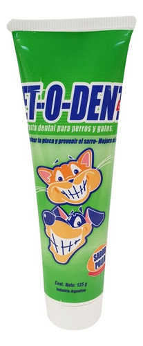 Pasta Dental Perro Gato Pet-o-dent Dientes Limpios Sarro Sabor Pollo