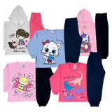 Kit 5 Roupa Infantil De Frio Inverno Menina Atacado 