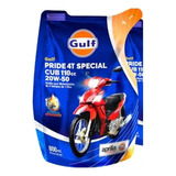 Gulf Pride 4t 20w-50 Aceite Mineral Motos 800cc Doypack