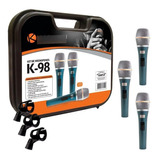 Kit Microfone 3 Unidades Kadosh K98 S/cabo #772