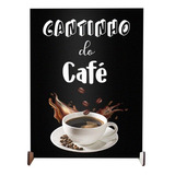 Plaquinha Decorativa Para O Cantinho Do Café Enfeite Cozinha