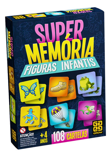 Jogo De Mesa Supermemória Figuras Infantis Grow