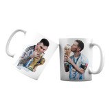 Tazón Taza Mug Messi  Besando La Copa  - Monstruatazas