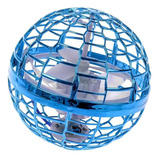 Spinner Voador Led Flynova Pro Bola Esfera Mini Drone Azul