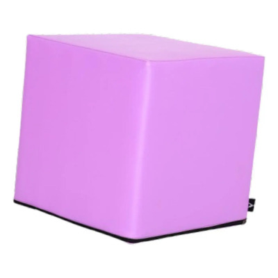 Taburete De Cubo De Yoga Cuadrado Otomano, Silla De Púrpura