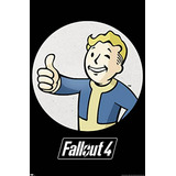 Póster De Pared Premium De Fallout-vault Boy, 22.375  X 34 