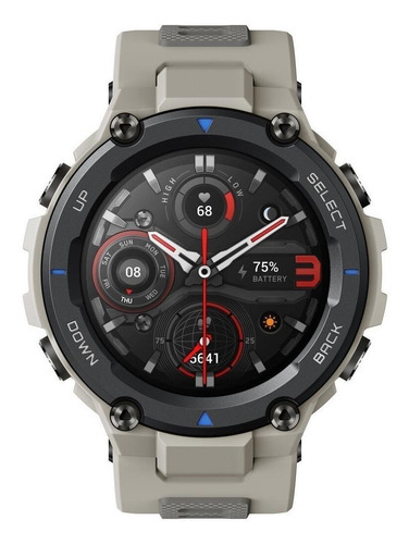 Smartwatch Amazfit Sport T-rex Pro 1.3  Caja 47.7mm De  Policarbonato  Desert Grey, Malla  Desert Grey De  Silicona A2013