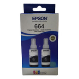 Garrafa Tinta Preta L355 L220 L395 L1300 L455 T664120 2p