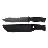 Cuchillo Tactico Militar De Acero Con Funda Negro Lion Tools