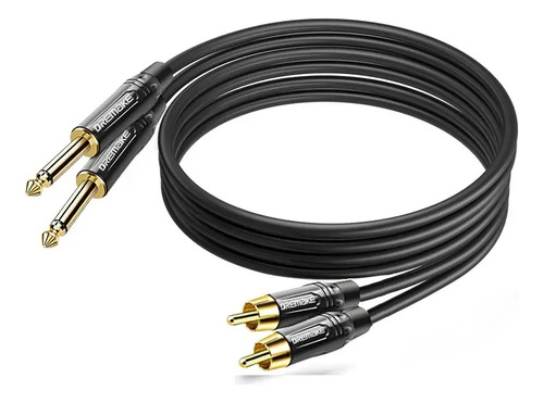 Cable Plug A Rca Dual Rca Macho O Hembra 0.5m Calidad 