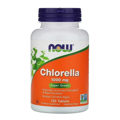 NOW Foods Chlorella, 120 comprimidos (1 g por comprimido) | MercadoLibre