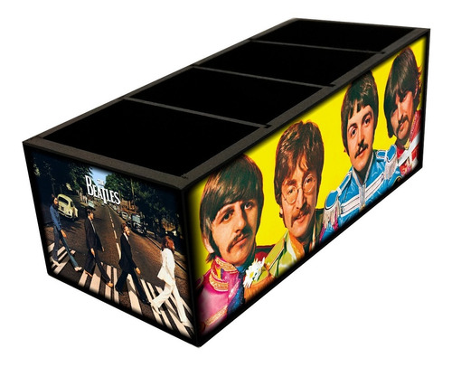 The Beatles - Porta Controle De Madeira Mdf Com 4 Espaços