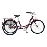 Triciclo Schwinn Meridian Urbano Rod26 Cereza Para Adulto