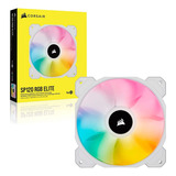 Ventilador Corsair Pwm 120 Mm Icue Sp120 Rgb Elite White