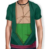 Camisas Animes Uniforme 3d - Roronoa Zoro - One Piece