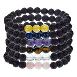 Conjunto De Pulseras De Cristal De 7 Chakras Mujeres, H...