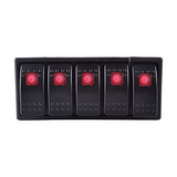 Lámpara Led Roja Con Interruptor Basculante De 12 V Y 20 A D