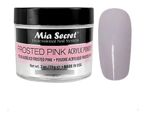 Polimero Color Frosted Pink Uñas Acrilicas Mia Secret 15g
