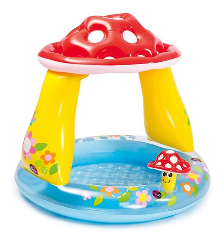 Piscina Inflable Intex Con Parasol Mushroom Para Bebé