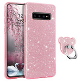 Funda Para Samsung Galaxy S10, Delgada/rosa/glitter