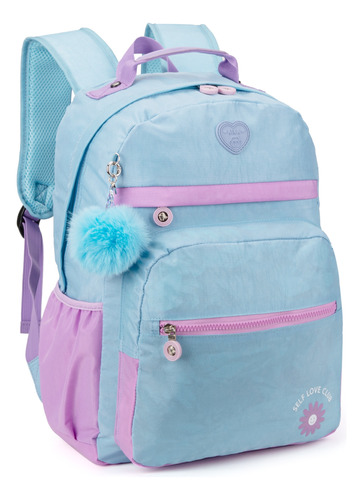 Mochila Escolar Juvenil Feminina Crinkle Kika Kk24m14