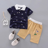 Conjunto Niño Shorts Camisa Autos Cochecitos Carritos