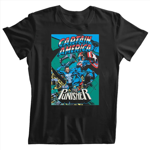 Playera Captain America The Punisher Comics